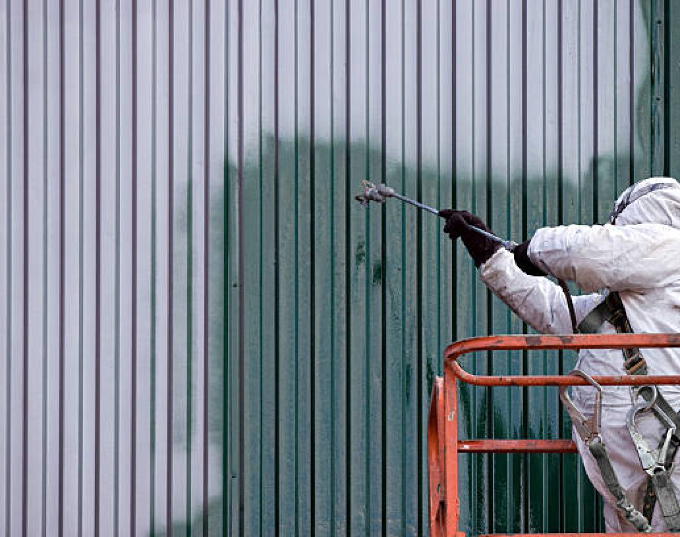 Professional commercial painting team working in Gahanna, OH office space