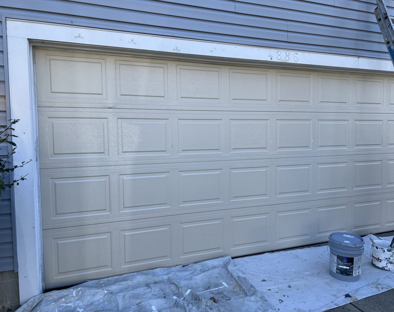 Newly painted home with a sleek, professional finish