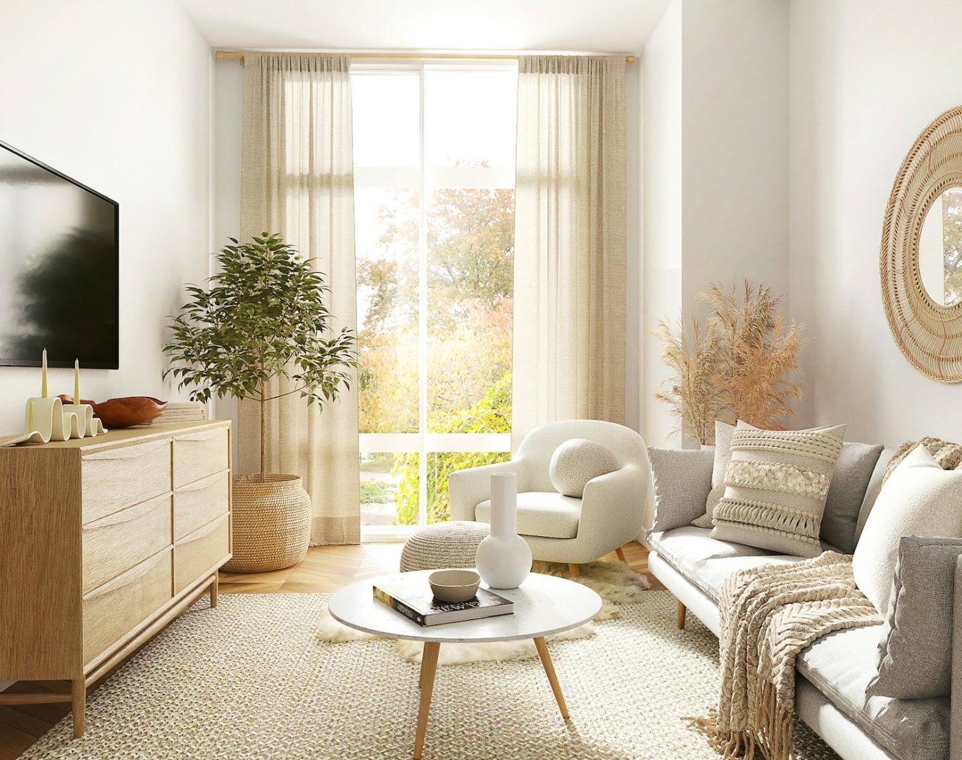white and gray sofa chair near window